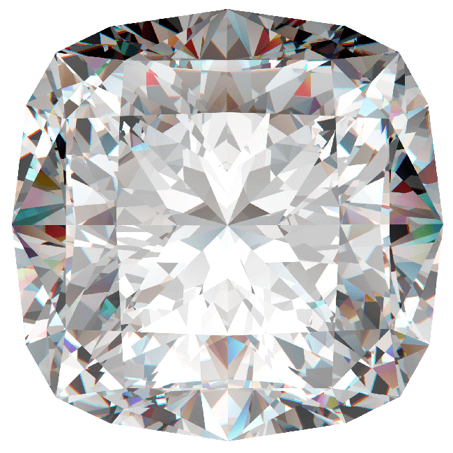 Cusion shaped diamond