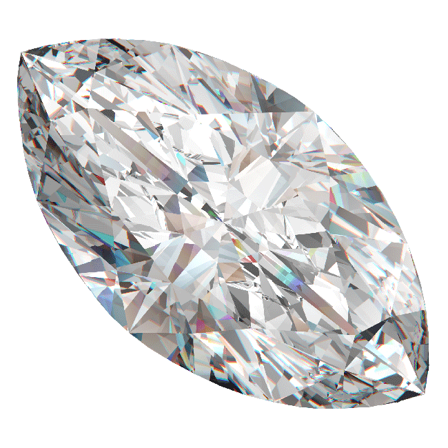 Marquise shaped diamond